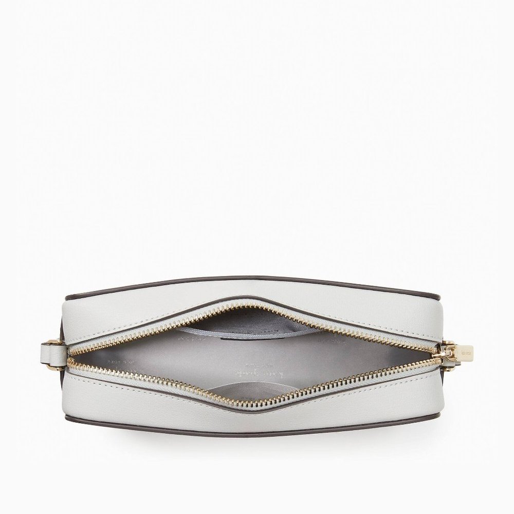 New Kate Spade Sienna Crossbody bag Leather Platinum Grey - Picture 4 of 5